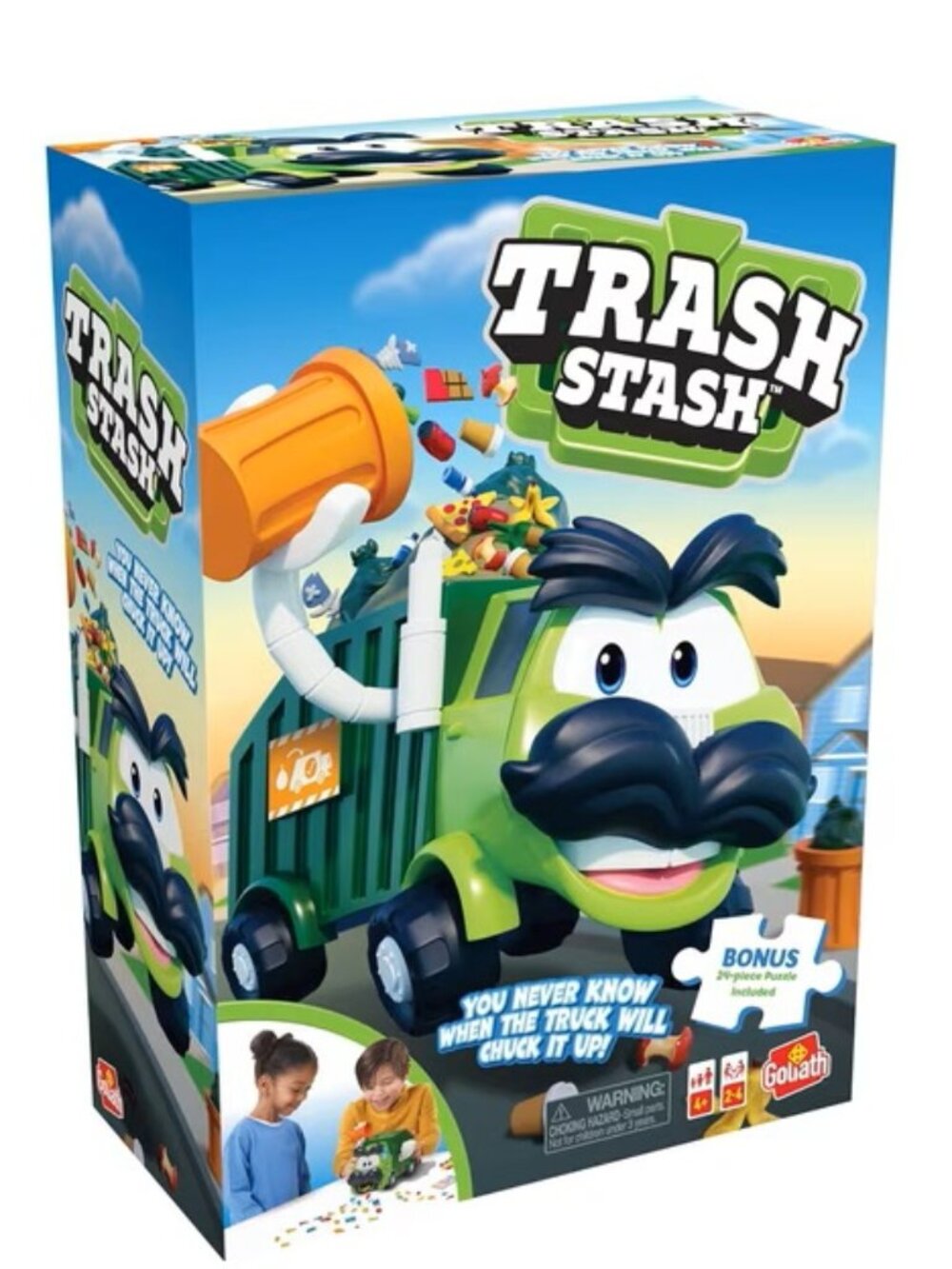 Trash Stash Game pieces